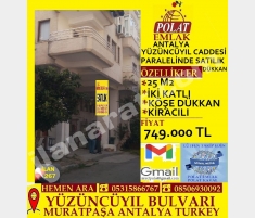 ANTALYA YÜZÜNCÜYIL PARALELİNDE SATILIK 25 M2 İKİ K... ANTALYA YÜZÜNCÜYIL PARALELİNDE SATILIK 25 M2 İKİ K...